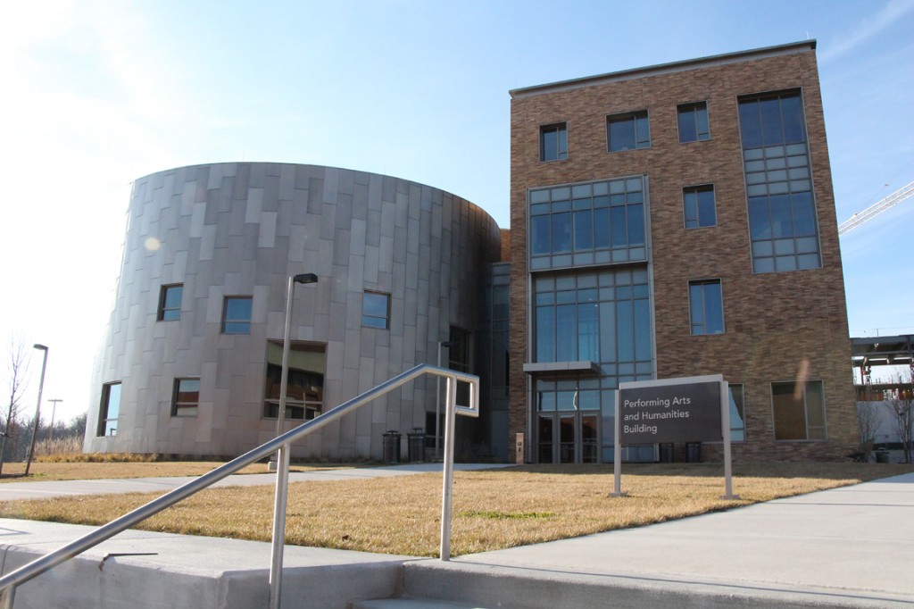 Exterior of the Performing Arts and Humanities Building