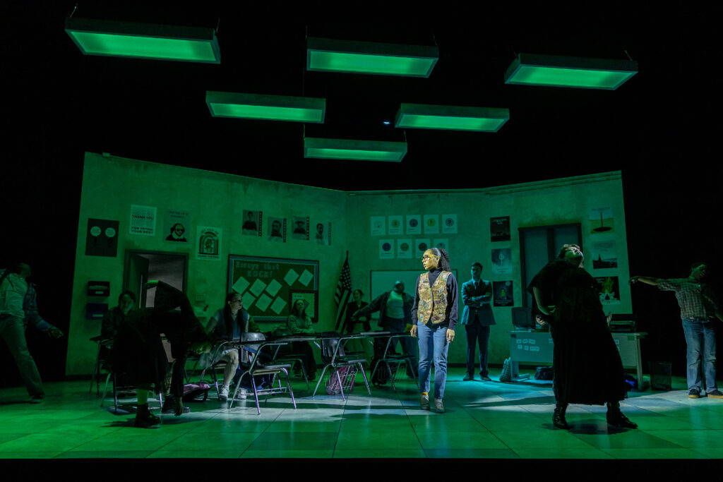 Production photo from U-M-B-C Theatre's John Proctor is the Villain. 
